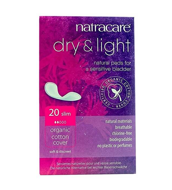Natracare Serviette Dry & Light pour Legere Incontinence 20 Unités Maroc
