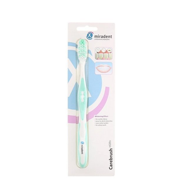 MIRADENT Brosse à Dent Carebrush White Verte Maroc