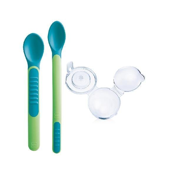 MAM BABY Cuilleres avec Couvercles Sensibles +6m Maroc