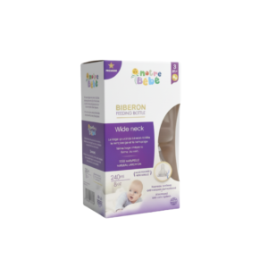 NOTRE BEBE Biberon Wide Neck avec Poignet +3m 240ml Maroc