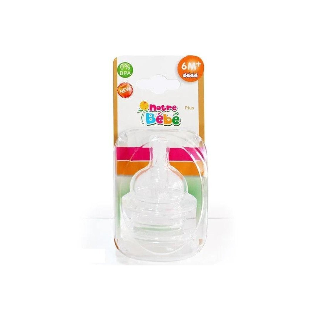 NOTRE BEBE 2 Tetines Debit +6m Variable Maroc