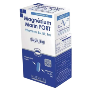 Nutrigee Magnesium Marin Fort & Vitamines B6 B9 Fer 30 Comprimes Maroc