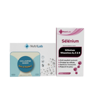 NUTRILAB Collagen Marin 90 Gelules+selenium 60 Gelules Pack Maroc
