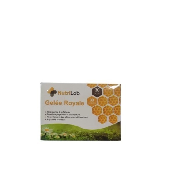 NUTRILAB Gelee Royale Pollen 30 Gélules Maroc