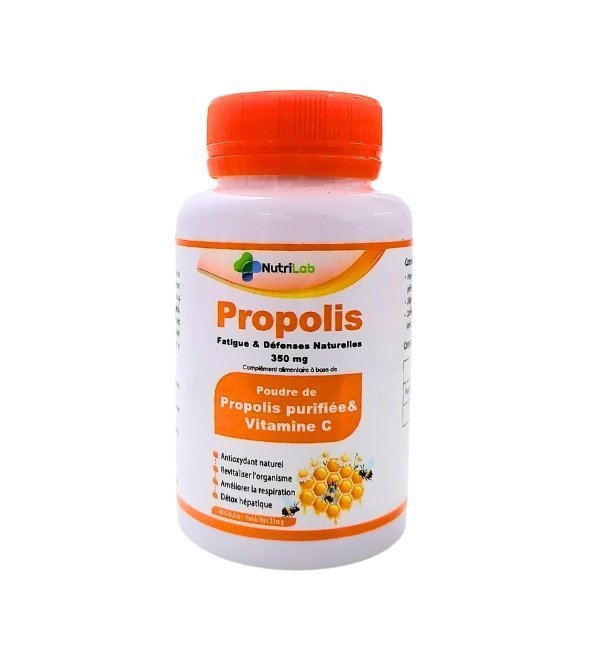 NUTRILAB Propolis + Vitamine C 60 Gelules Maroc