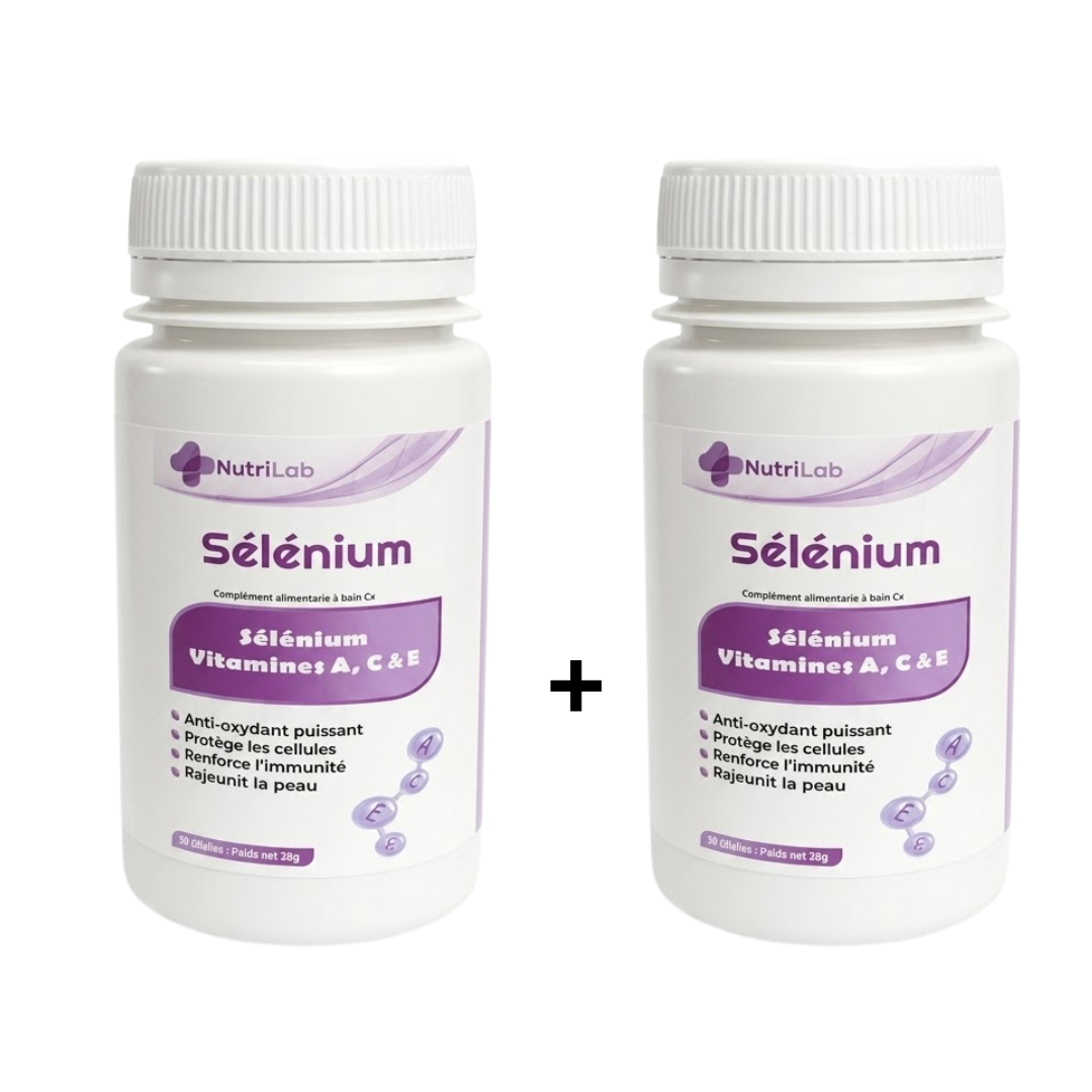 NUTRILAB Selenium 2×60 Gelules Duo Pack Maroc