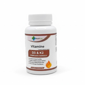 NUTRILAB Vitamine D3+k2 60 Capsules Maroc