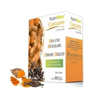 NUTRIMAX Curcuma + Poivre Noir 60 Gelules Maroc