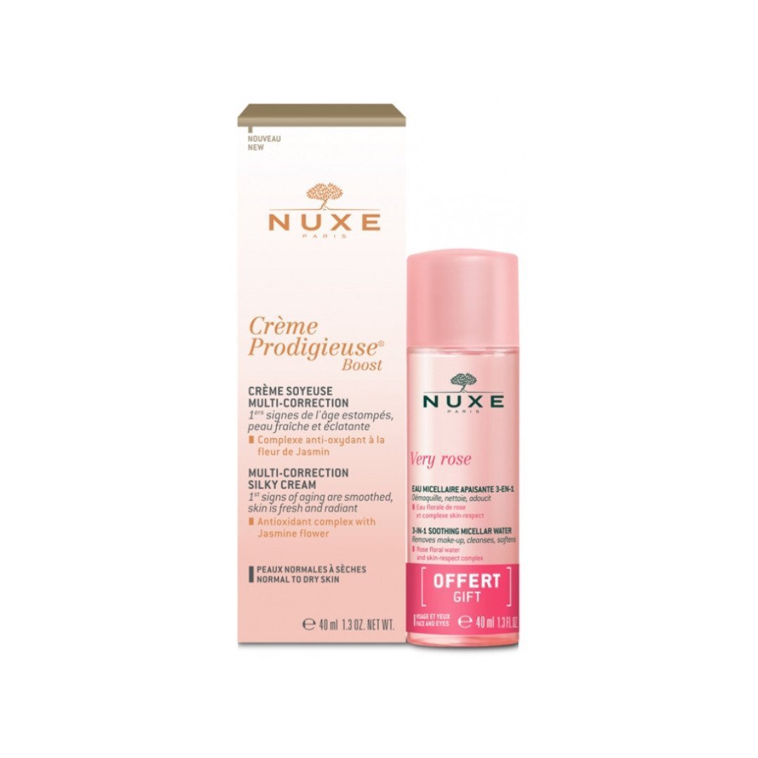 NUXE Creme Fraiche Creme Riche Peaux Normal 30ml+very Rose Eau Micellaire 50ml Pack Maroc