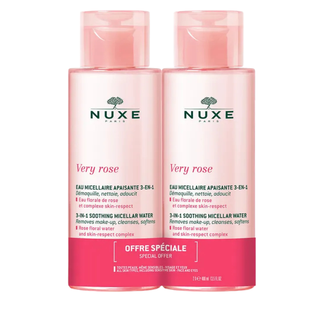 NUXE Very Rose Eau Micellaire Pack X 2 400ml Maroc