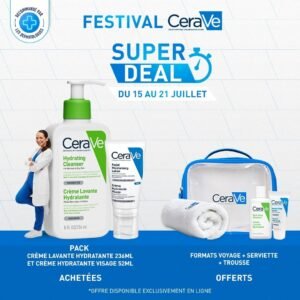 Super Deal Crème Lavante Hydratante | 236ml + Crème Hydratante Visage | 52ml Maroc