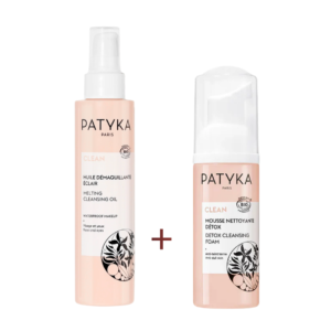 Patyka Clean Huile Demaquillante 150ml+mousse Nettoyant 150ml Pack Maroc