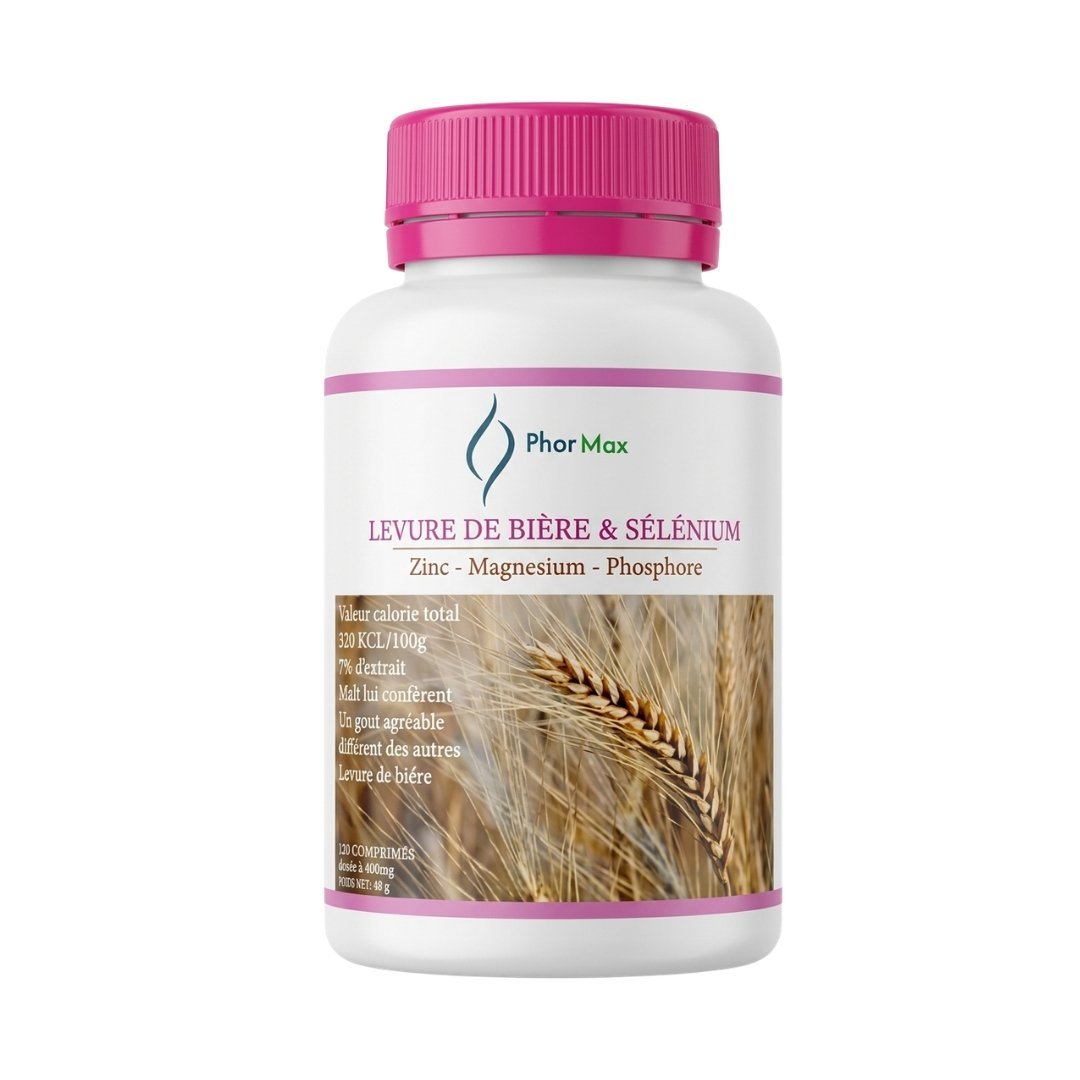 Phormax Levure de Biere & Selenium 120 Comprimes Maroc