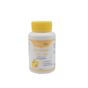 Phormax Vitamine D3+k2 60 Capsules Maroc
