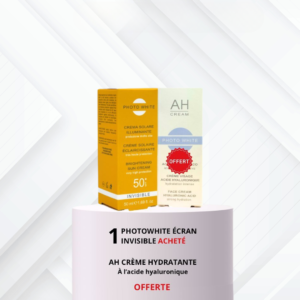 PHOTO WHITE Ecran Invisible SPF 50+ = Ah Cream 30ml Offert Maroc
