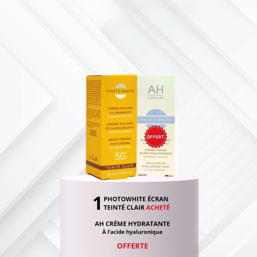 PHOTO WHITE Ecran Teinte SPF 50+ = Ah Cream 30ml Offerte Maroc