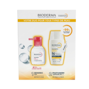 BIODERMA Photoderm Xdefense Ultra Fluide Invisible+sensibio H2o 100ml Pack Maroc