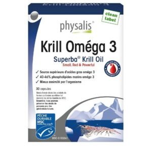 PHYSALIS Krill Omega 3 30 Capsules Maroc