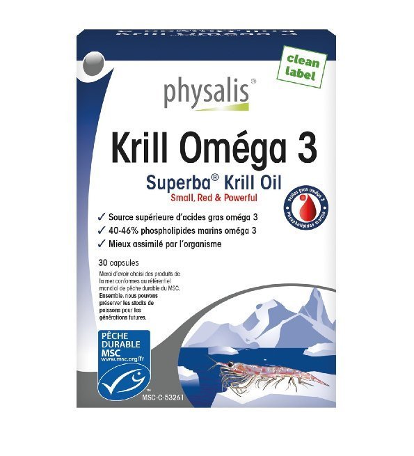 PHYSALIS Krill Omega 3 30 Capsules Maroc