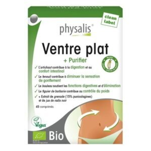 PHYSALIS Ventre Plate +purifier 45 Comprimes Maroc