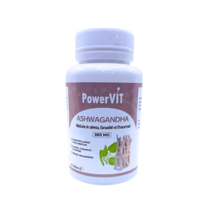 PowerVIT Ashwaganda 300mg 60 Gelules Maroc