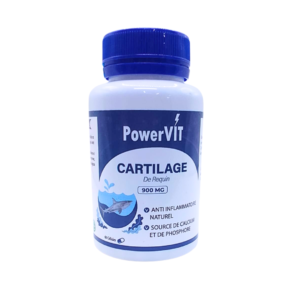 PowerVIT Crtilage de Requin 900mg 60 Gelules Maroc