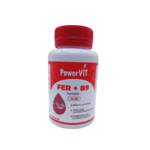 PowerVIT Fer + B9 14mg 30 Gelules Maroc