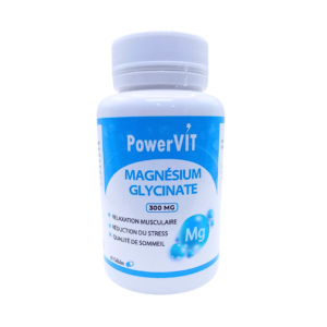 PowerVIT Magnesium Glycinate 300mg 60 Gelules Maroc