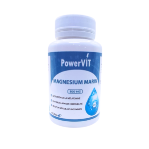 PowerVIT Magnesium Marin 500mg 60 Gelules Maroc