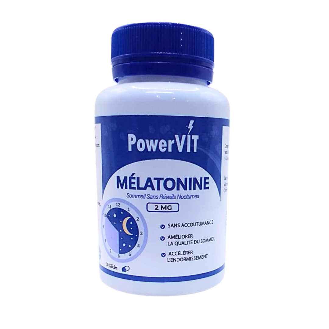 PowerVIT Melatonine 2mg 30 Gelules Maroc