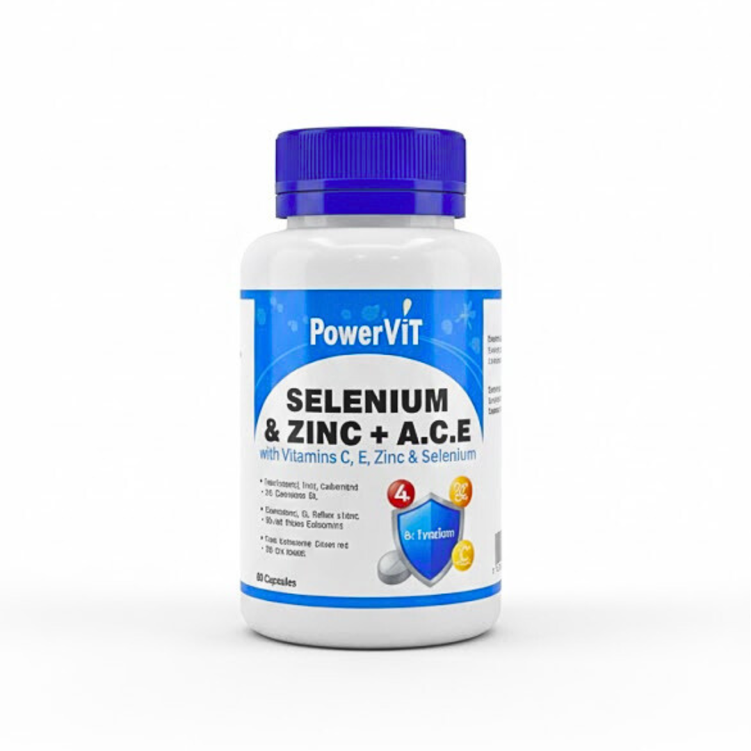PowerVIT Selenium & Zinc +a.c.e 60 Gelules Maroc