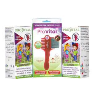 Pro Vital Anti Poux Shampoing+Lotion+Authentique Peigne Pack Maroc