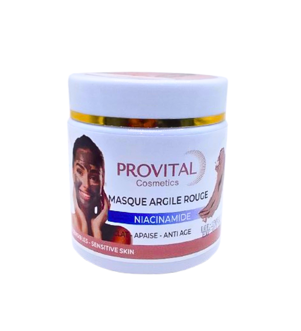 Pro Vital Niacinamide Masque Argile Rouge 200g Maroc