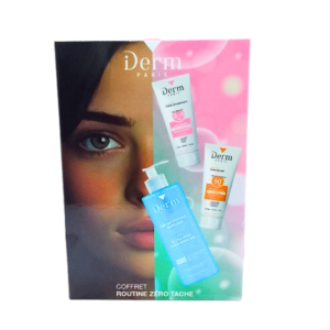 IDERM Coffret Routine Zero Tache Gel Surgras+creme Depigmentante+ecran Maroc