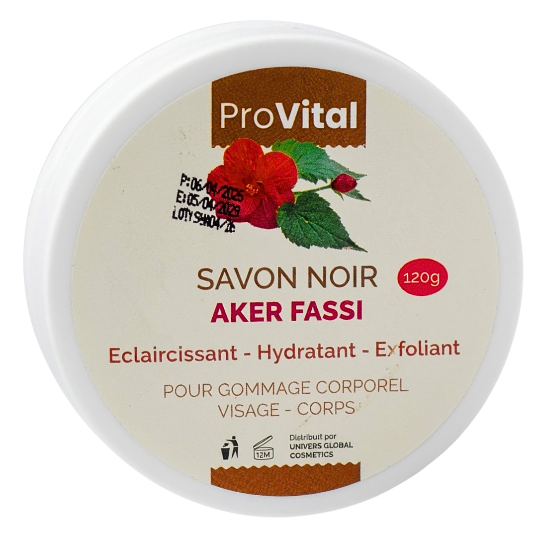 Pro Vital Savon Noir Aker Fassi 120g Maroc