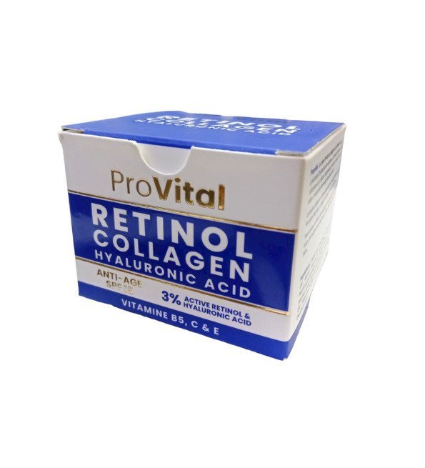 Pro Vital Creme Retinol Collagen H.a 50ml Maroc