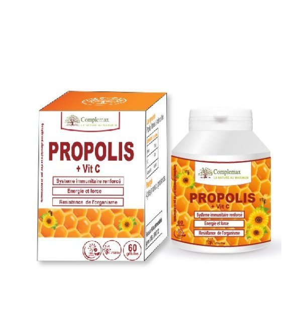 COMPLEMAX Propolis + Vitamine C 250mg 60 Gelules Maroc