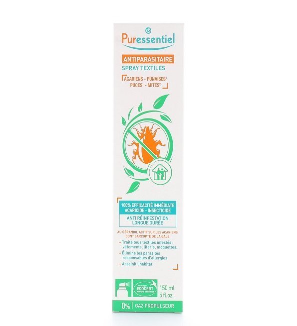 PURESSENTIEL Assanissant Spray Textiles Antiparasitaire 150ml Maroc