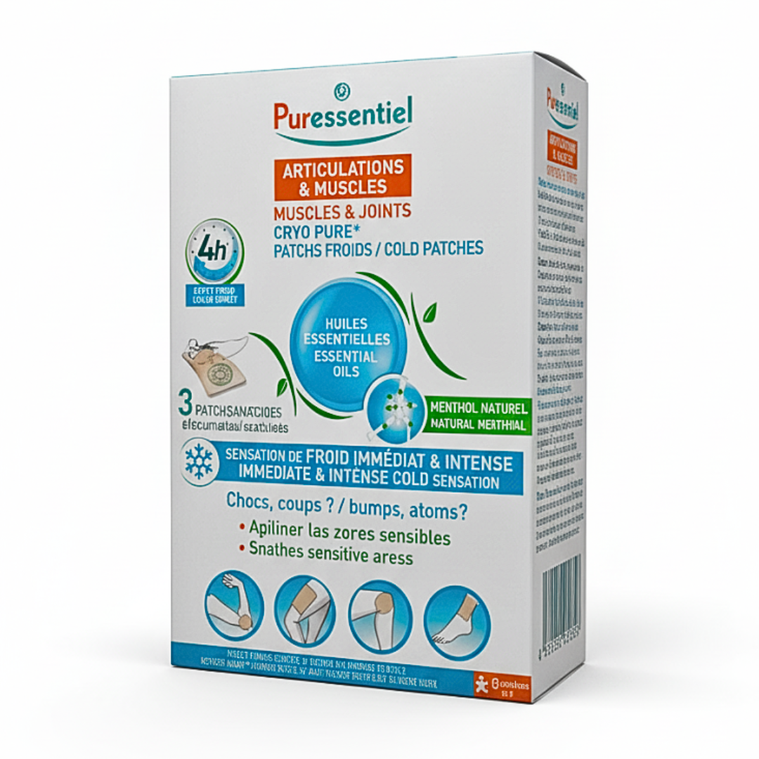 PURESSENTIEL Articulations & Muscles Cryo Pure Patchs Froids 3un Maroc
