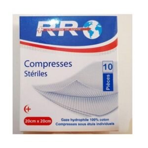 RR Compresse Steriles 20*20 Boite de 10 Pièces Maroc