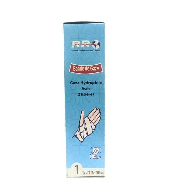 Rr Bande de Gaze 3m X 10cm Maroc