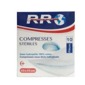 RR Compresse Steriles 40×40 10 Pieces Maroc