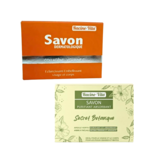 Racine Vita Duo Pack Savon Savon a la Vitamine C +savon Botanique Maroc