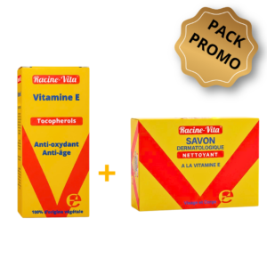 Racine Vita Serum Vitamine E 10ml+savon Vitamine E 80 Gramme Pack Maroc