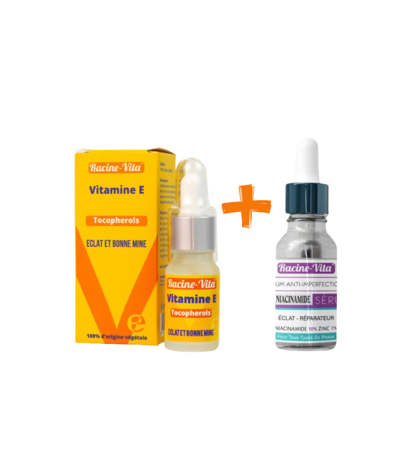 Racine Vita Serum Vitamine E 10ml + Serum Niacinamide 10ml Maroc