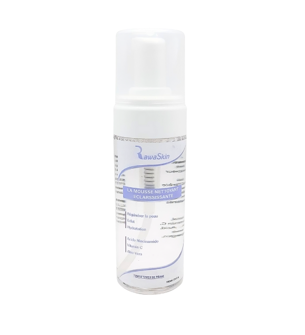 RawaSkin Mousse Nettoyante Éclaircissante 150ml Maroc