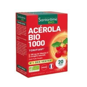 SANTAROME Acerola 1000 Tube 20 Comprimes Maroc
