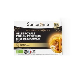 SANTAROME Gelee Royale Pollen Propolis Miel de Manuka 20 Ampoules Maroc