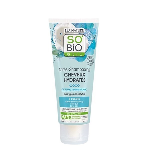 SO BIO Apres Shampooing Cheveux Hydrates 200ML Maroc