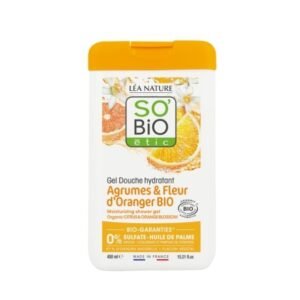 SO BIO Gel Douche Agrumes Fleurs D’oranger 450ml Maroc